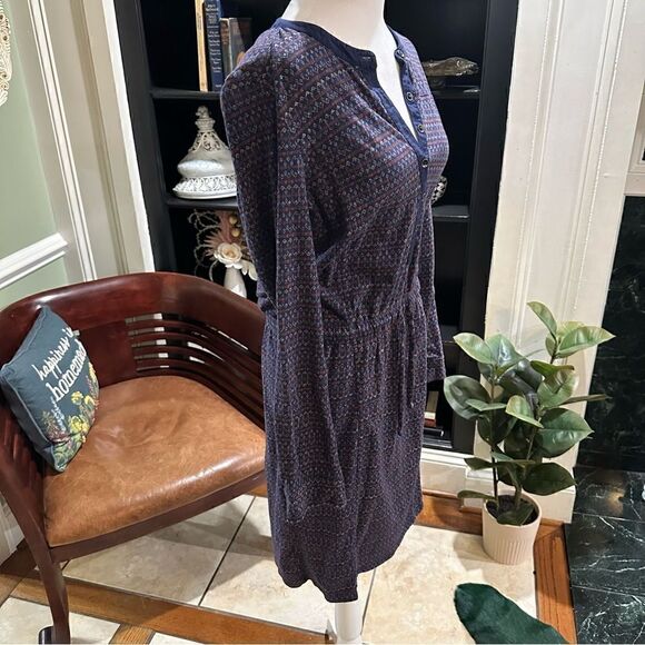 Eddie Bauer Blue Henley Dress Size Small - Picture 5 of 12